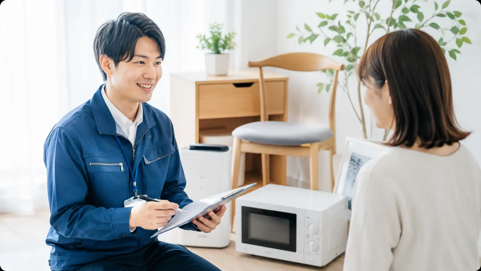 見積り無料と追加料金なしの不用品回収イメージ