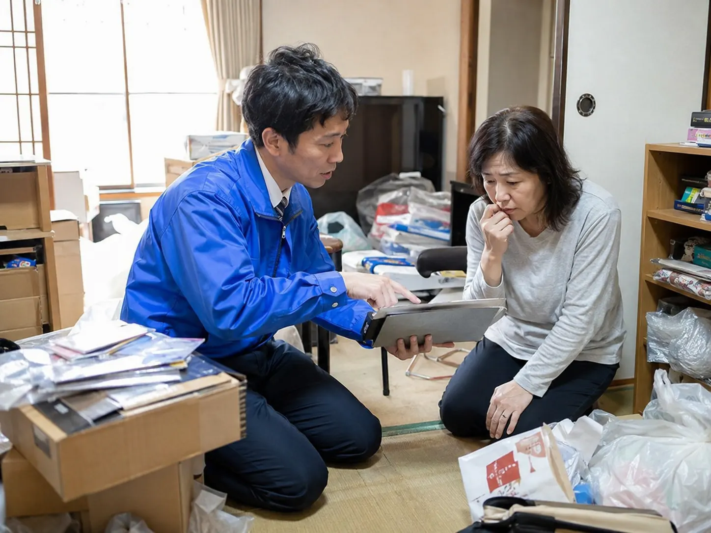 退去日や改善期限がある片付けのイメージ