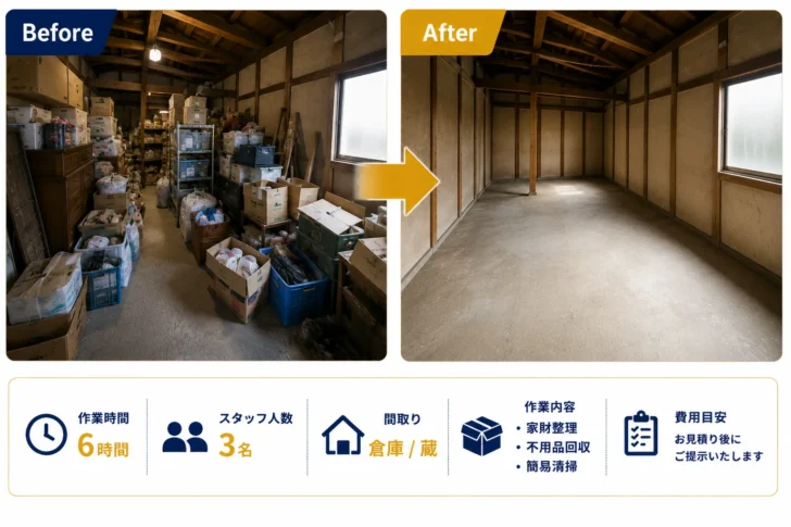 久留米市 倉庫・蔵片付け