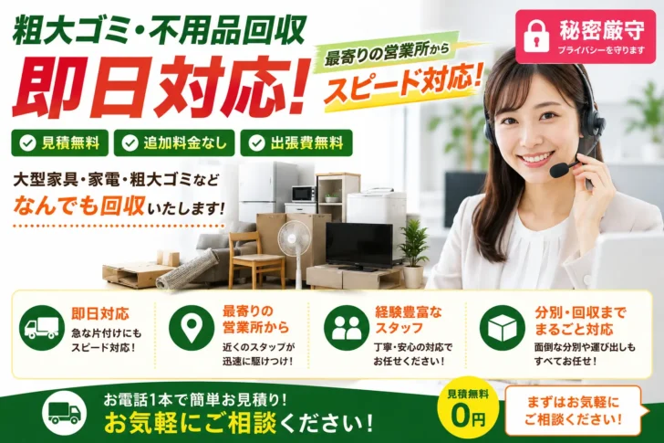 粗大ごみ・不用品回収
