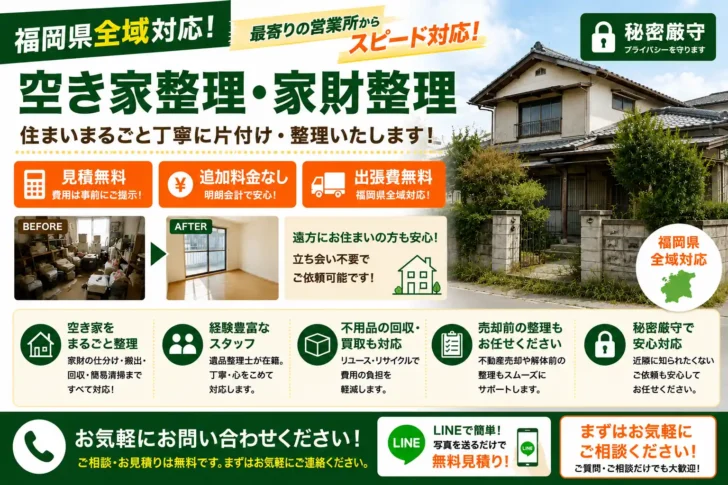 空き家整理・家財整理