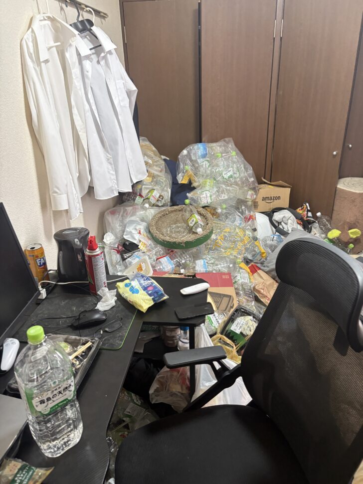 山口県i岩国市 ペットボトル（大量）, 食品トレー・容器類, 菓子袋・食品包装類, ビニール袋類, 缶類, 段ボール（Amazon含む）, その他生活ごみ一式 回収事例