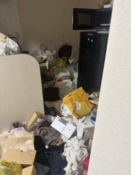 熊本市中央区の1LDK汚部屋清掃、スッキリ解決！｜お部屋の片付け事例