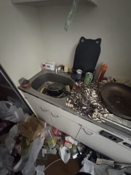 熊本市北区のゴミ屋敷1LDK清掃事例｜お部屋の片付け事例